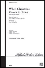 When Christmas Comes to Town SATB choral sheet music cover